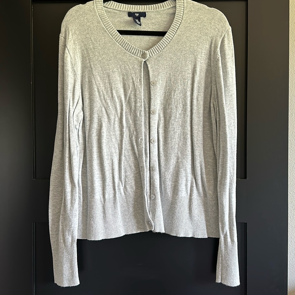 Light gray cardigan